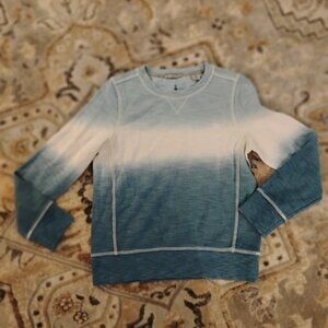 Tommy Bahama Dip Dye women's blue and white women's XS  Crew Necksweat shirt